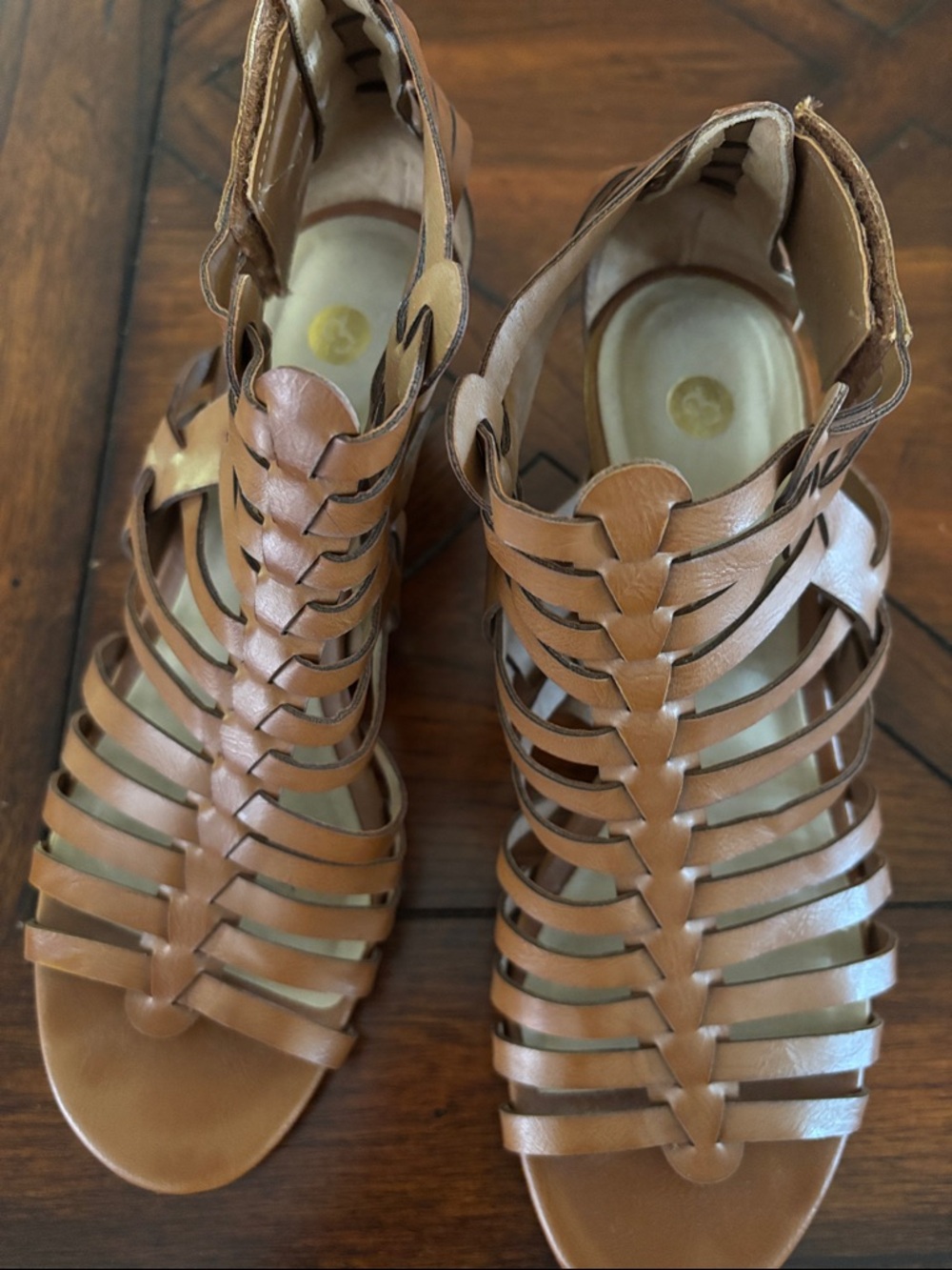 Women's Brown Strappy Gladiator Sandals